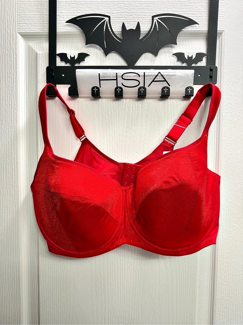 HSIA Starry Night Balconette Bra Red 42G